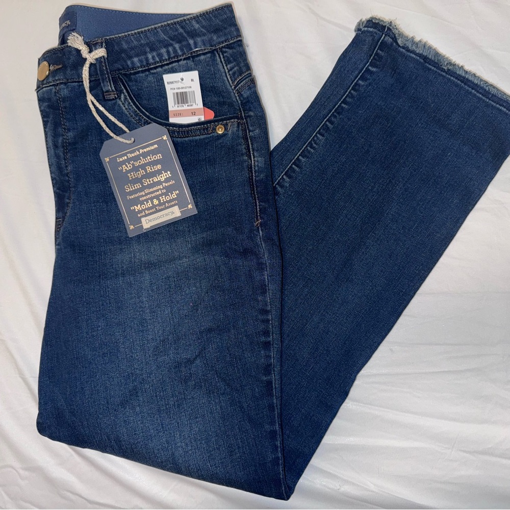 Madewell High-Rise Slim Jeans in Medium Blue